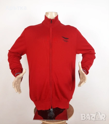 Hackett Aston Martin - Оригинална мъжка жилетка с цип размер 2XL, снимка 2 - Пуловери - 53638641