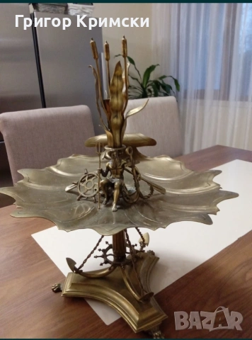 Свещник Нептун от 1929г., снимка 8 - Декорация за дома - 53757247