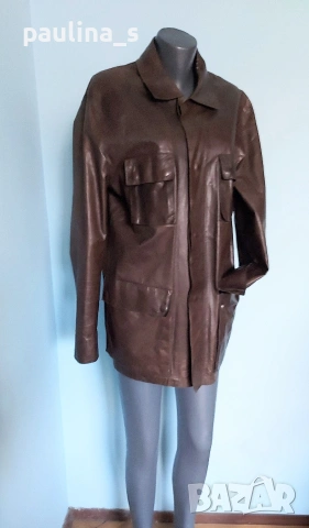 Винтидж / "Tommy Hilfiger" / Мъжко яке от естествена кожа , снимка 3 - Якета - 53265458