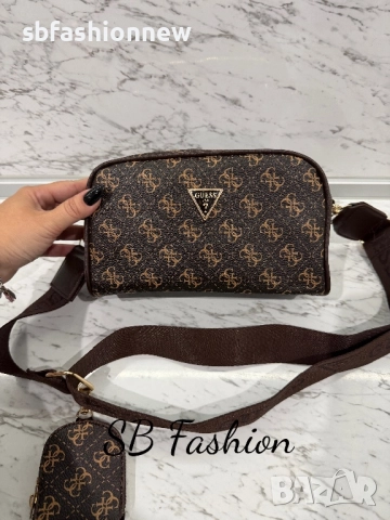 Guess чанта в кафяво, снимка 4 - Чанти - 52820774