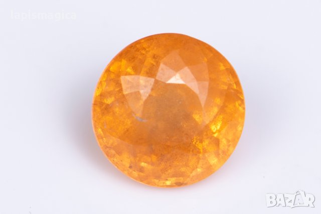 Спесартин гранат фанта цвят 2.06ct 7mm кръгла шлифовка