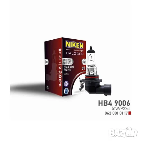 Niken 9006 крушка 12 V 51 W