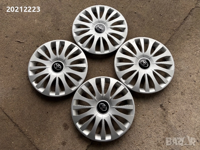 4 броя оригинални тасове за Toyota Yaris 15, снимка 5 - Аксесоари и консумативи - 52663306