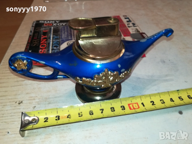 МЕТАЛНА ЗАПАЛКА-ЛАМПАТА НА АЛАДИН-ВНОС SWISS 2109251255, снимка 4 - Колекции - 51785358