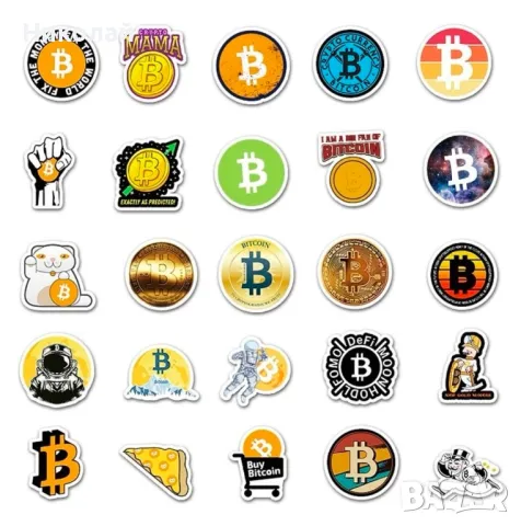 Биткойн Стикери, снимка 2 - Други - 48668132