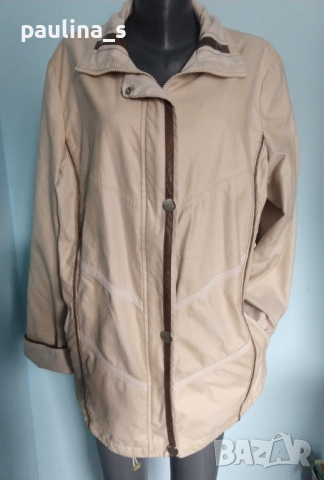 Уникално преходно яке тип парка в блед змийски принт "Frandsen" micro / голям размер , снимка 2 - Якета - 36283648