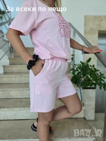 Loewe Дамски Летен Спортен Комплект🔝Дамски Спортен Екип - 3 Налични Цвята Код VL-112, снимка 8 - Комплекти - 50919513