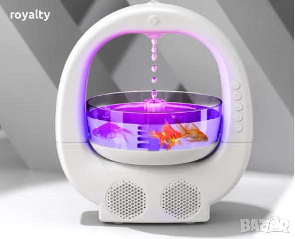 Антигравитационен овлажнител за въздух "Аквариум", с Bluetooth, снимка 5 - Други стоки за дома - 49223943