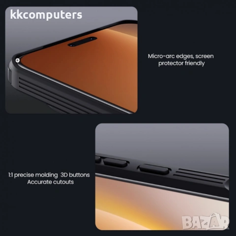 Калъф NILLKIN Camshield Pro за Honor Magic8 Pro 5G с Плъзгащ се Капак за Камера - PC+TPU, Вкл. Проте, снимка 5 - Калъфи, кейсове - 53285281