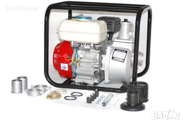 Бензинова Водна помпа Greenyard за поливане и отводняване 2 цола - 4.8 kw - 6.5 hp, снимка 7 - Водни помпи - 43183303