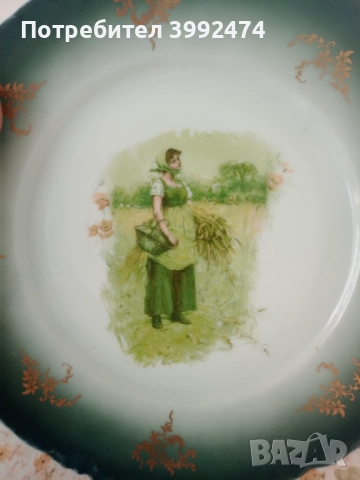 Чиния за стена, от Бавария, снимка 7 - Антикварни и старинни предмети - 51450656