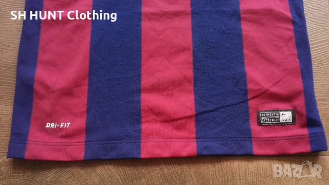 NIKE FC BARCELONA MESSI Kids Football T-Shirt Размер 10-12 г/ 137-147см детска футболна тениска 8-66, снимка 12 - Детски тениски и потници - 53126646