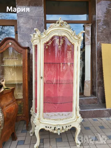 Италианска барокова витрина Silik 03050, снимка 2 - Секции и витрини - 48362986