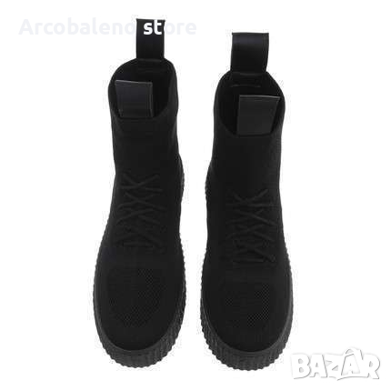 ДАМСКИ ВИСОКИ КЕЦОВЕ (SNEAKERS), 2ЦВЯТА , снимка 9 - Кецове - 36246061