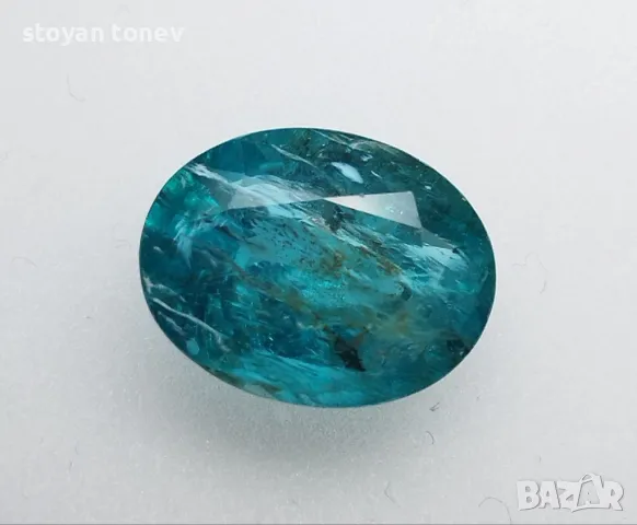 Рядък апатит в голям размер и зелено син цвят - 8.20кт.! Нов!, снимка 5 - Други - 50106351