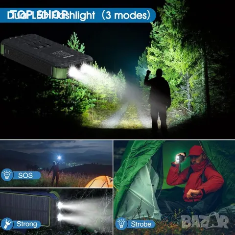 Solar Power Bank 30000mAh, снимка 4 - Външни батерии - 48669122