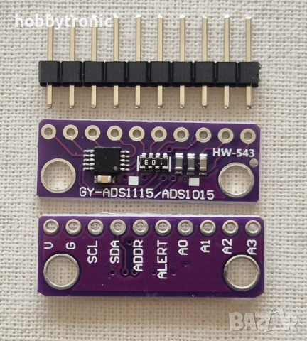 Модул ADS1115 16bit I2C ADC+PGA, снимка 3 - Друга електроника - 48455295
