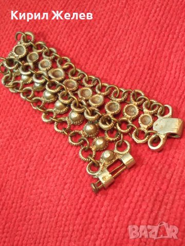 БРОНЗ САЧАН ВЪЗРОЖДЕНСКА СТАРИННА ГРИВНА МАЙСТОРСКА ОТЛИВКА с ГРАНУЛАЦИЯ ЩИФТ ОРИГИНАЛЕН 9919, снимка 2 - Антикварни и старинни предмети - 30285723