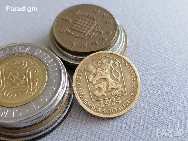 Монета - Чехословакия - 20 хелера | 1974г., снимка 2 - Нумизматика и бонистика - 39637391