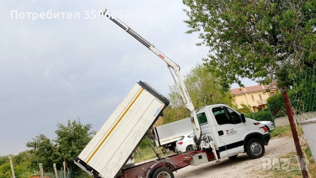 Тристранен самосвал с кран , багер 3.5 тома, снимка 5 - Транспортни услуги - 53599163