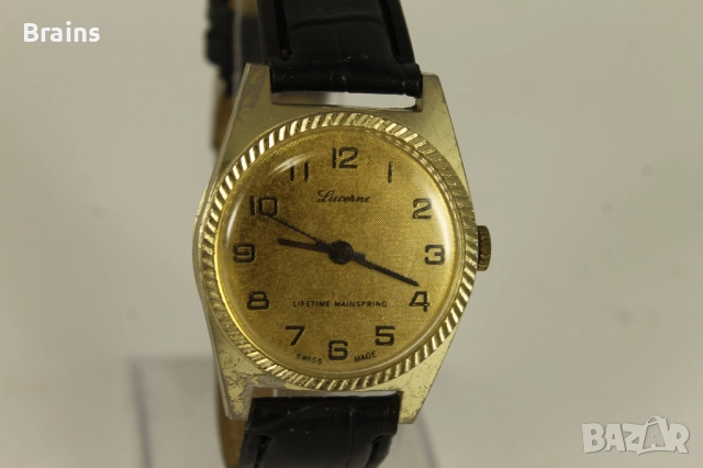 1960's Мъжки Ръчен Часовник LUCERNE, снимка 4 - Мъжки - 51773059