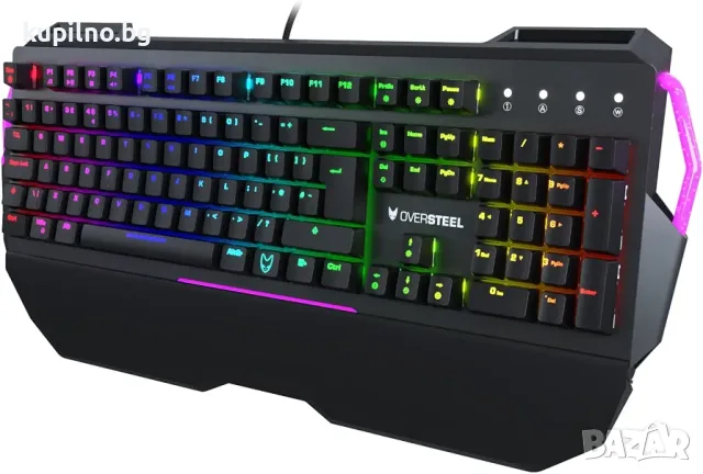 Механична RGB геймърска клавиатура Oversteel Iron - UK Layout