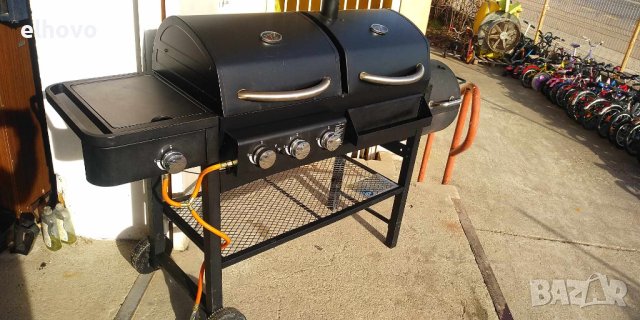 Барбекю комбинирано-газ и въглища