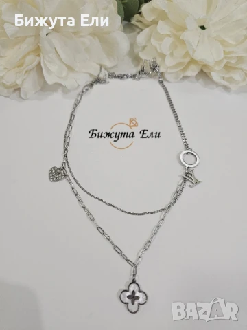 Колие от стомана Елия , снимка 2 - Колиета, медальони, синджири - 50775299