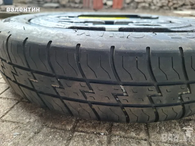Резервна гума тип патерица 5 по 112 голф 5 голф 6 тоаран шкода ауди А3 и др.Пълен комплект., снимка 4 - Гуми и джанти - 55875875