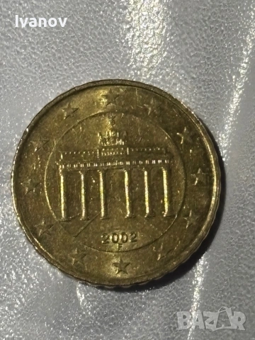 Moneta 10 euro cent 2002 f, снимка 2 - Нумизматика и бонистика - 53236646