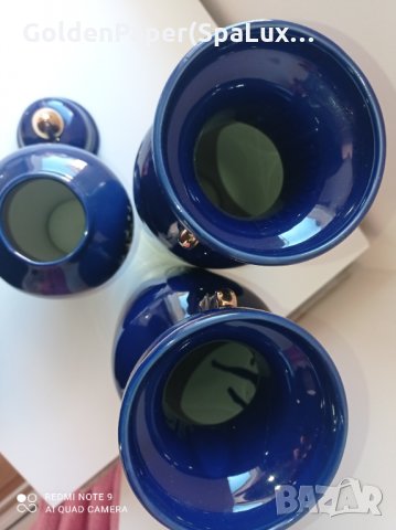 Комплект Вази височина на двете 30 см, снимка 5 - Други ценни предмети - 34619268