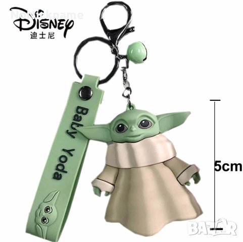 Ключодържател Бебе Йода Disney Baby Yoda Cartoon Star Wars, снимка 4 - Други - 40506079