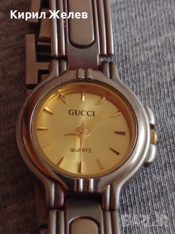 Марков дамски часовник GUCCI QUARTZ много нежен Фин дизайн - 22365, снимка 1 - Дамски - 36242594