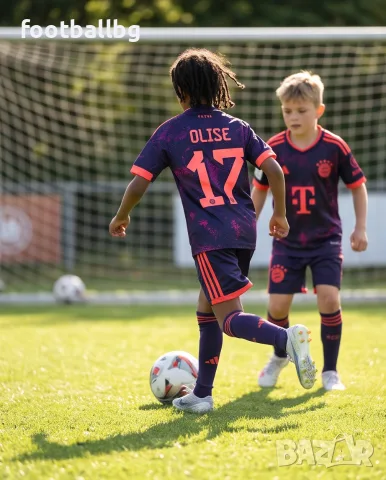 Футболен екип детски юношески ❤️⚽️ OLISE 17 BAYERN MUNCHEN НОВО сезон 2026-27 година 