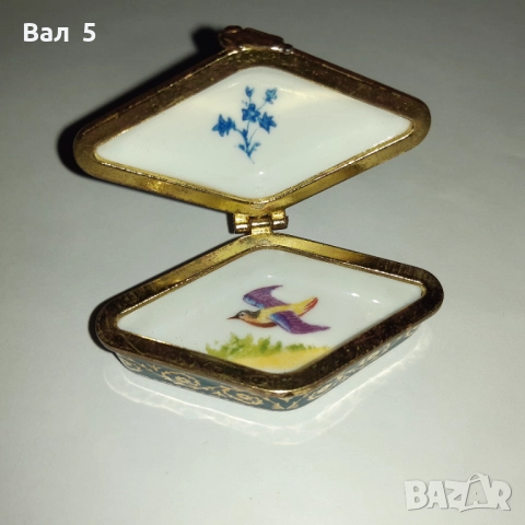 Изящна порцеланова кутийка DEL PRADO . Порцелан, снимка 4 - Антикварни и старинни предмети - 51932668