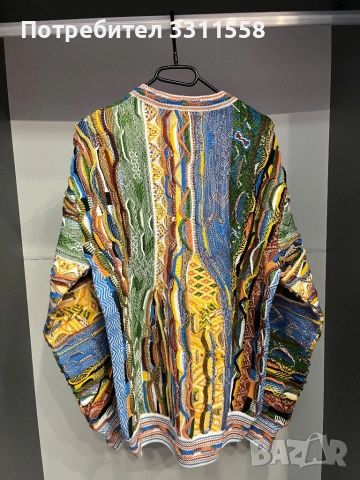 Carlo Colucci Jacquard - Пуловер XL, снимка 3 - Пуловери - 52552906