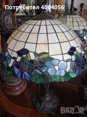 Лампа тип Тифани, снимка 2 - Антикварни и старинни предмети - 53720100