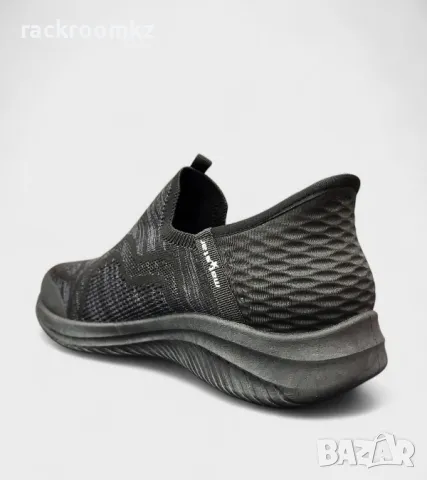 Мъжки обувки без връзки – самостоятелно обуване, подсилена пета, черни W138546 black, снимка 3 - Маратонки - 50036219