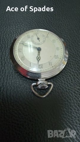 Стар Мъжки Джобен Часовник Swiss Made? Germany?, снимка 3 - Антикварни и старинни предмети - 41648030