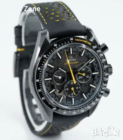 Omega Speedmaster 44mm Dark Side of the Moon Apollo 8 Ceramic Black Skeleton Dial, снимка 8 - Мъжки - 48000459