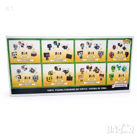 Funko Pop комплект от 4бр трансформиращи се 2в1 фигурки Майнкрафт, Minecraft Funko Pop Фънко Поп, снимка 3 - Фигурки - 55747485
