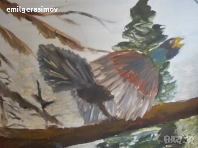 Красива маслена картина., снимка 4 - Антикварни и старинни предмети - 39968443