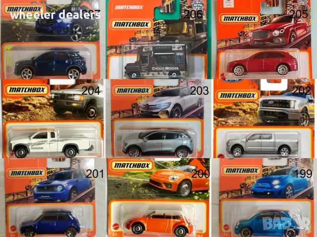 Метални колички Мачбокс Matchbox от различни години в мащаб 1:64 Част2, снимка 2 - Колекции - 50051522