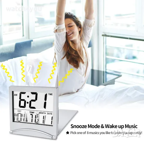 НОВ ЕЛЕКТРОНЕН НАСТОЛЕН ЧАСОВНИК.LCD ДИГИТАЛНИ ЧАСОВНИЦИ С ТЕМПЕРАТУРА КАЛЕНДАР.DIGITALEN CHASOWNIK, снимка 6 - Друга електроника - 34676440