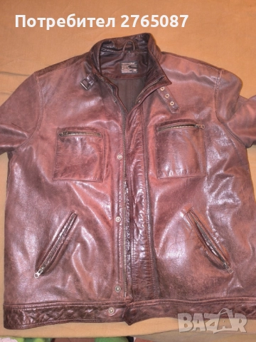 Продавам мъжко кожено яке, естествена кожа XXL, снимка 7 - Якета - 52694342