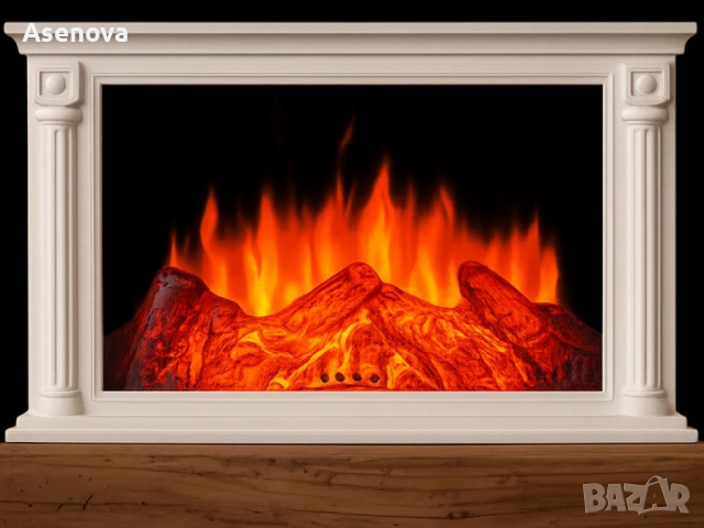 Голяма LED камина с ефект на жар – уют и атмосфера без дим и огън SP47