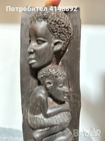 Африканска дървена скулптура, снимка 6 - Декорация за дома - 48482980