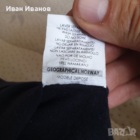 Блуза / тениска GEOGRAPHICAL NORWAY  размер Л , снимка 5 - Тениски - 40997039