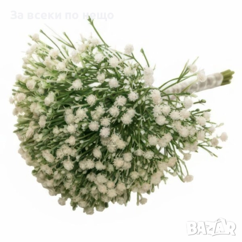 Изкуствен букет гипсофила, 4 цвята Код P1647, снимка 4 - Декорация за дома - 52932838