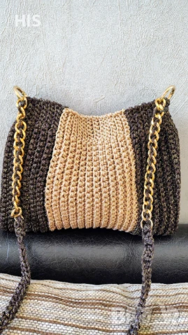 Дамски луксозни плетени чанти ръчно изработени , снимка 9 - Чанти - 34820731